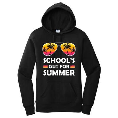 School's Out For Summer Palm Trees Women's Pullover Hoodie