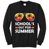School's Out For Summer Palm Trees Tall Sweatshirt