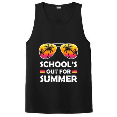 School's Out For Summer Palm Trees PosiCharge Competitor Tank