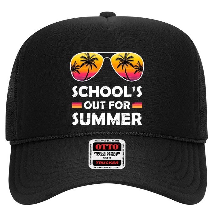 School's Out For Summer Palm Trees Hat