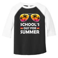 School's Out For Summer Palm Trees Toddler Fine Jersey T-Shirt