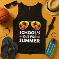 School's Out For Summer Palm Trees Tank Top