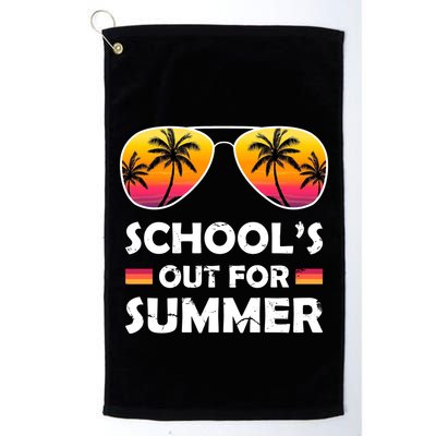 School's Out For Summer Palm Trees Golf Towel