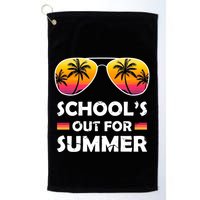 School's Out For Summer Palm Trees Golf Towel