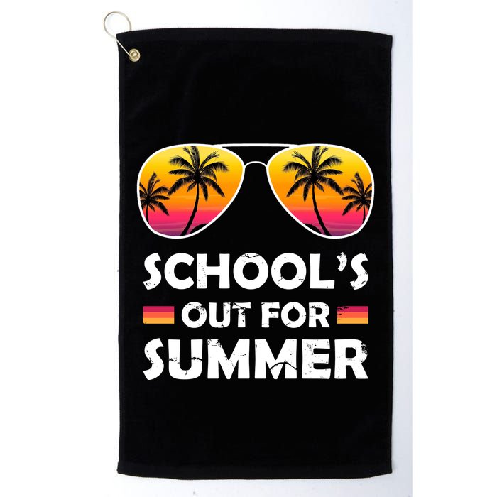 School's Out For Summer Palm Trees Golf Towel