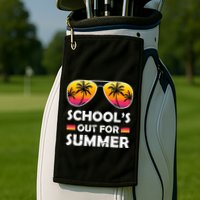 School's Out For Summer Palm Trees Golf Towel