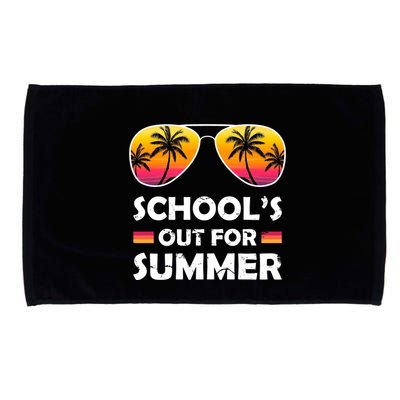 School's Out For Summer Palm Trees Microfiber Hand Towel