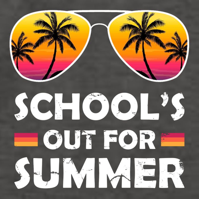 School's Out For Summer Palm Trees Vector Backpack