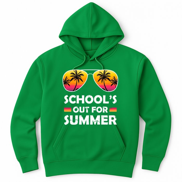 School's Out For Summer Palm Trees Hoodie