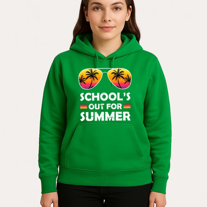 School's Out For Summer Palm Trees Hoodie