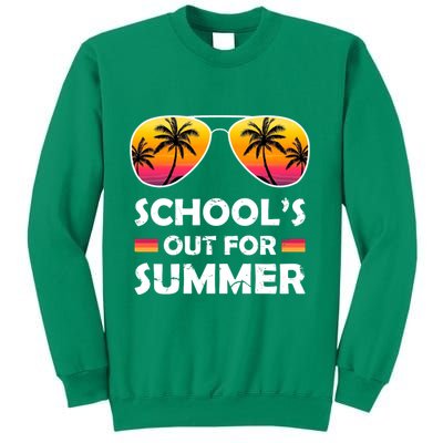 School's Out For Summer Palm Trees Sweatshirt