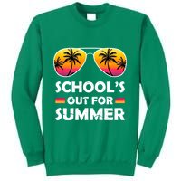 School's Out For Summer Palm Trees Sweatshirt