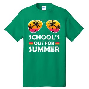 School's Out For Summer Palm Trees Tall T-Shirt