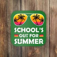 School's Out For Summer Palm Trees Coaster