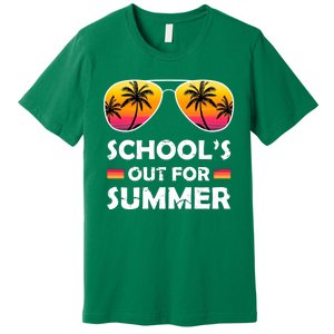 School's Out For Summer Palm Trees Premium T-Shirt