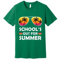 School's Out For Summer Palm Trees Premium T-Shirt