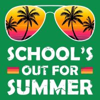 School's Out For Summer Palm Trees Baby Bodysuit