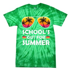 School's Out For Summer Palm Trees Tie-Dye T-Shirt