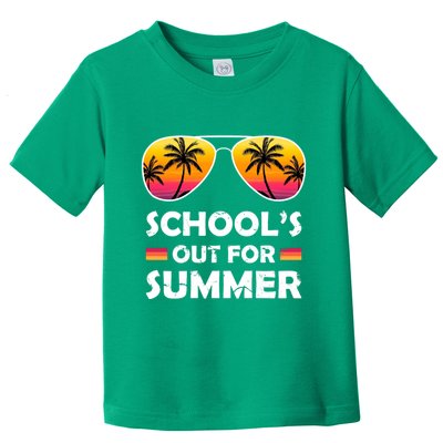 School's Out For Summer Palm Trees Toddler T-Shirt