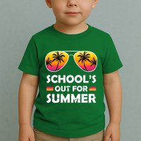 School's Out For Summer Palm Trees Toddler T-Shirt