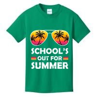 School's Out For Summer Palm Trees Kids T-Shirt