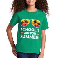 School's Out For Summer Palm Trees Kids T-Shirt