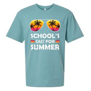 School's Out For Summer Palm Trees Sueded Cloud Jersey T-Shirt