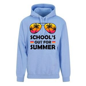 School's Out For Summer Palm Trees Unisex Surf Hoodie