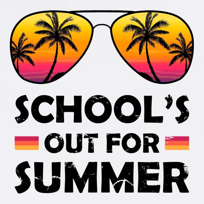 School's Out For Summer Palm Trees Garment-Dyed Sweatshirt