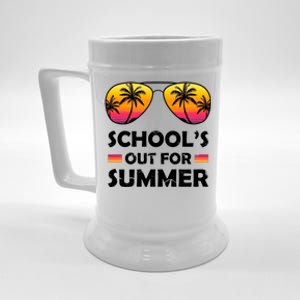 School's Out For Summer Palm Trees Beer Stein