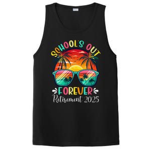 SchoolS Out Forever Retired Teacher Retirement 2025 Funny PosiCharge Competitor Tank