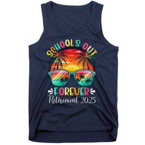 SchoolS Out Forever Retired Teacher Retirement 2025 Funny Tank Top