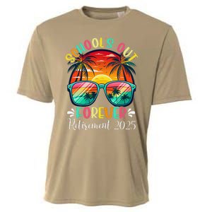 SchoolS Out Forever Retired Teacher Retirement 2025 Funny Cooling Performance Crew T-Shirt