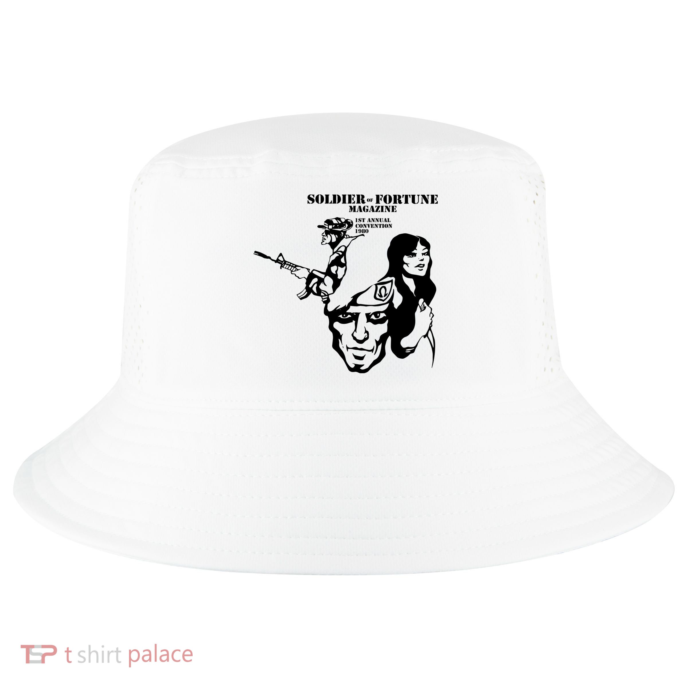 Soldier Of Fortune Magazine 1st Annual Convention 1980 Cool Comfort Performance Bucket Hat