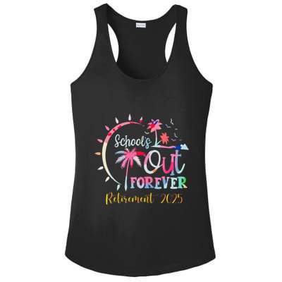 SchoolS Out Forever Teacher Retirement 2025 Retired Teacher Ladies PosiCharge Competitor Racerback Tank