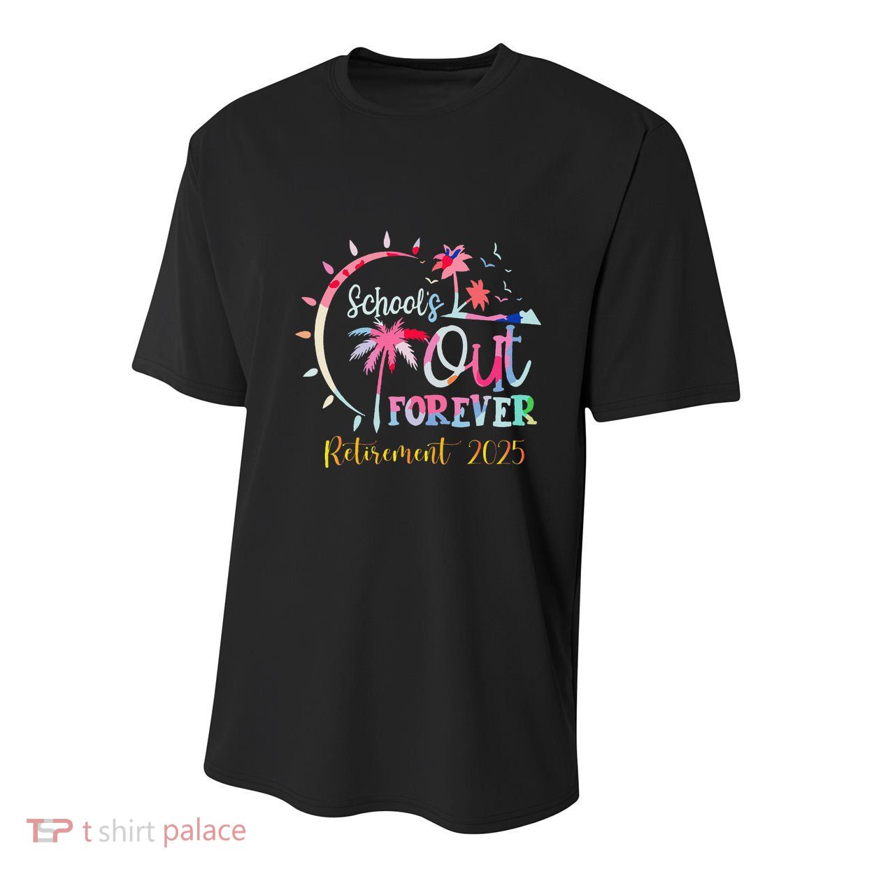 SchoolS Out Forever Teacher Retirement 2025 Retired Teacher Youth Performance Sprint T-Shirt