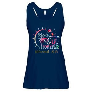 SchoolS Out Forever Teacher Retirement 2025 Retired Teacher Ladies Essential Flowy Tank