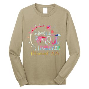 SchoolS Out Forever Teacher Retirement 2025 Retired Teacher Long Sleeve Shirt