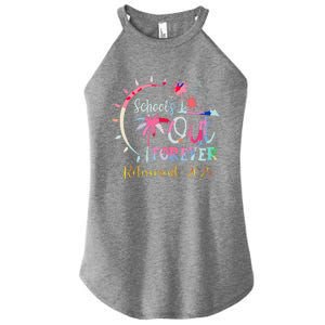 SchoolS Out Forever Teacher Retirement 2025 Retired Teacher Women's Perfect Tri Rocker Tank