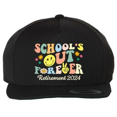 SchoolS Out Forever Gifts Retired Teacher Retirement 2024 Wool Snapback Cap