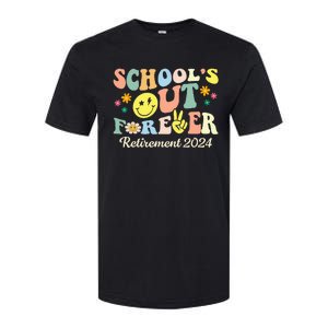 SchoolS Out Forever Gifts Retired Teacher Retirement 2024 Softstyle CVC T-Shirt