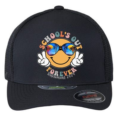 SchoolS Out Forever Retired Teacher Retirement 2024 Flexfit Unipanel Trucker Cap