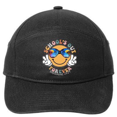 SchoolS Out Forever Retired Teacher Retirement 2024 7-Panel Snapback Hat