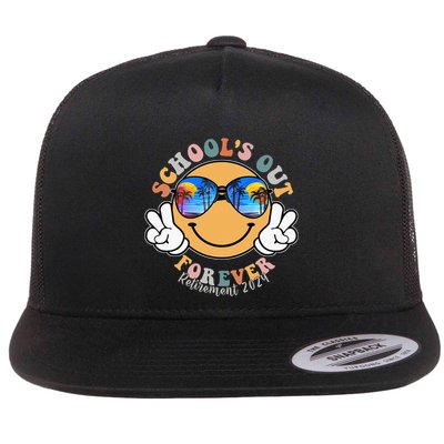 SchoolS Out Forever Retired Teacher Retirement 2024 Flatbill Hat
