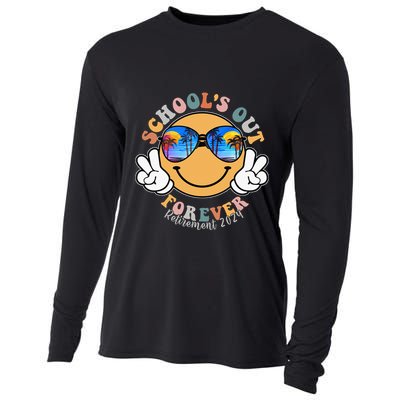 SchoolS Out Forever Retired Teacher Retirement 2024 Cooling Performance Long Sleeve Crew