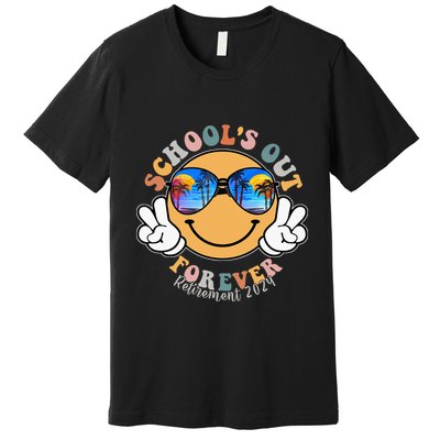 SchoolS Out Forever Retired Teacher Retirement 2024 Premium T-Shirt