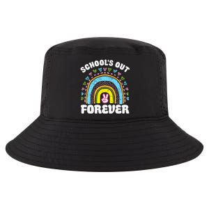 SchoolS Out Forever Rainbow Teacher Retirement Cool Comfort Performance Bucket Hat