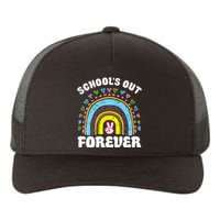 SchoolS Out Forever Rainbow Teacher Retirement Yupoong Adult 5-Panel Trucker Hat