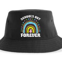 SchoolS Out Forever Rainbow Teacher Retirement Sustainable Bucket Hat