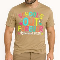 Schools Out Forever Retired Teacher 2025 Groovy Retirement Performance Shirt